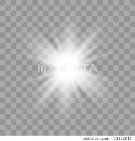 White glowing light burst explosion - Stock Illustration [53162011] - PIXTA
