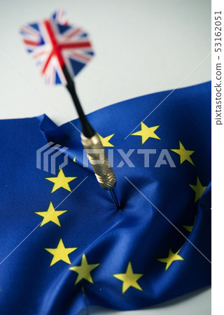 UK dart in a European flag UK dart in a European flag 53162051