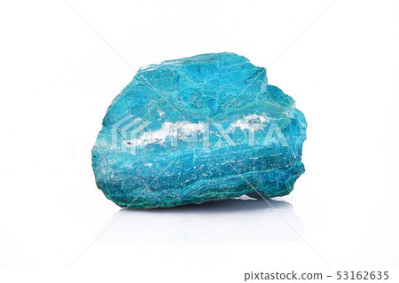 chrysocolla crystals in white background chrysocolla crystals in white background 53162635