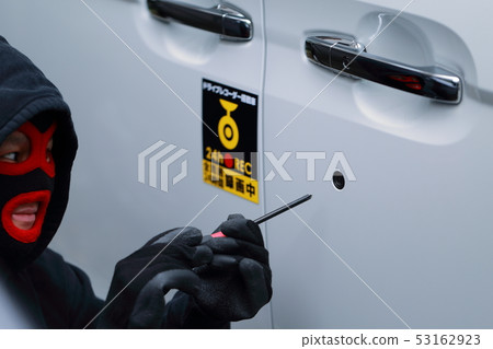 犯罪（車輛搶劫，小偷，非法犯罪，壞人，搶劫，偽裝攻擊案件，刑事案件，刑事案件） 53162923