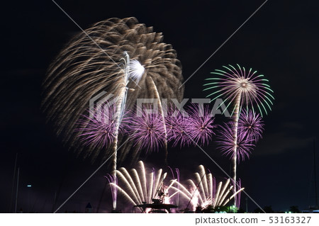 Ryukyu fireworks display Ryukyu fireworks display 53163327