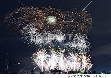 Ryukyu fireworks display Ryukyu fireworks display 53163328