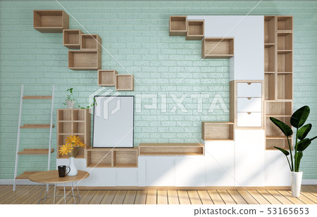 Tv shelf in mint room modern tropical style Tv shelf in mint room modern tropical style 53165653