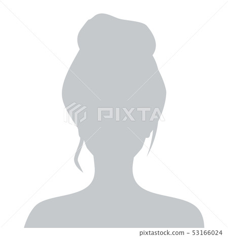 Default avatar anime girl profile icon. Grey photo manga placeholder Stock  Vector