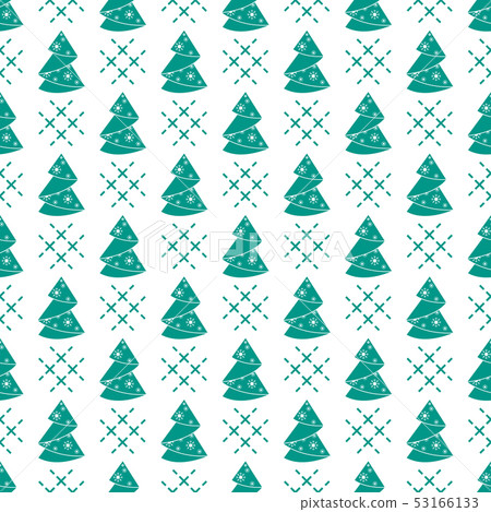 Seamless pattern Christmas tree origami New Year Seamless pattern Christmas tree origami New Year 53166133