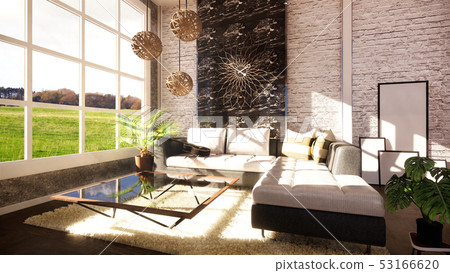 Loft modern interior designed 53166620