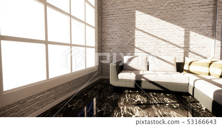 Modern loft style living interior design Modern loft style living interior design 53166643