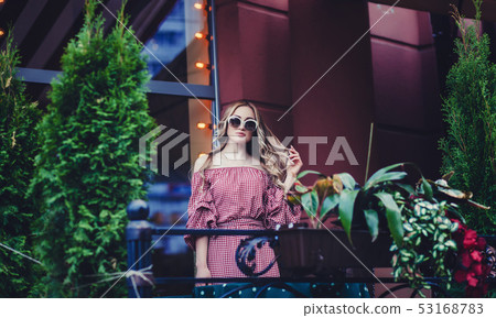 fashion portrait of a stylish woman 53168783