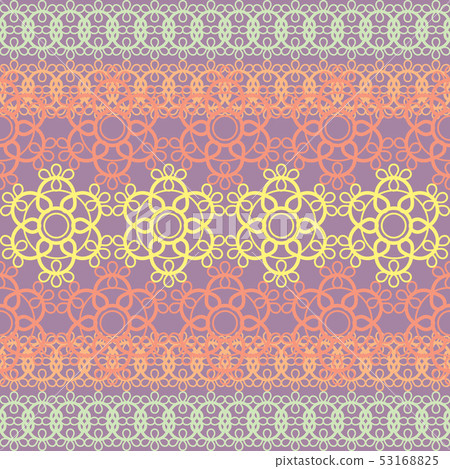 colorful lace seamless pattern - Stock Illustration [53168825] - PIXTA