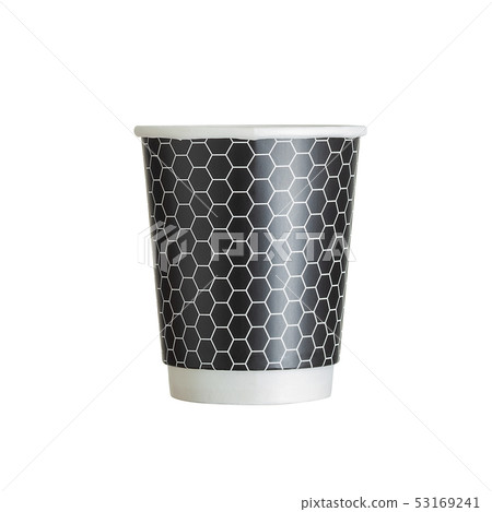 Mockup of coffee paper drinking cup on white background. Mockup of coffee paper drinking cup on white background. 53169241