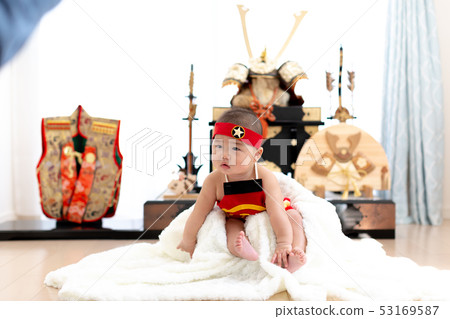 A boy celebrating the end of the season A boy celebrating the end of the season 53169587