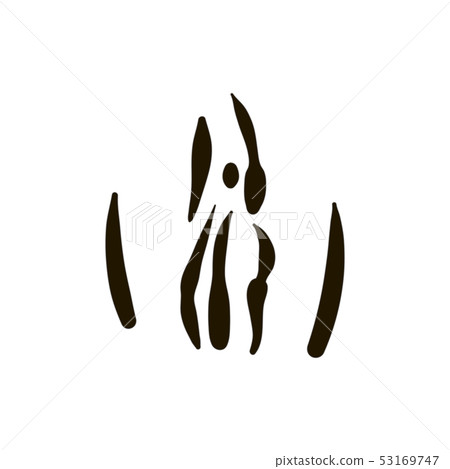 Vector woman vagina Icon illustration on white background Vector woman vagina Icon illustration on white background 53169747