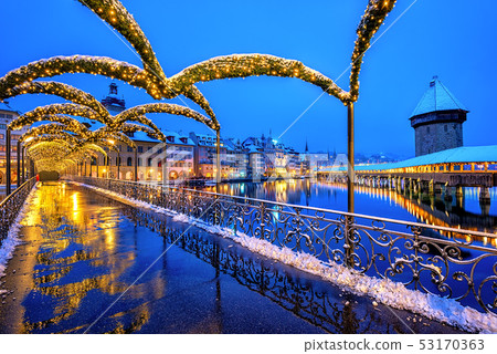 Lucerne Old town, Switzerland, in Christmas Lucerne Old town, Switzerland, in Christmas 53170363