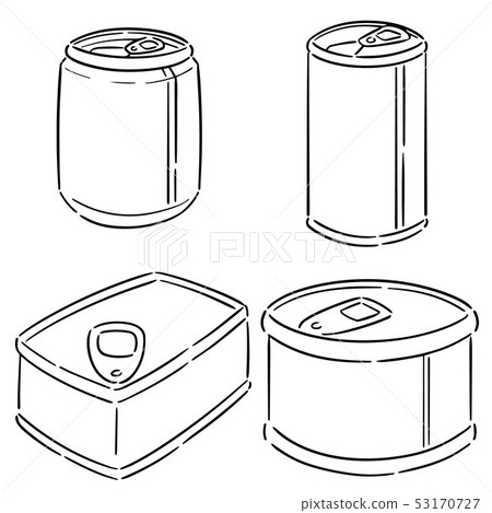 vector set of can 53170727