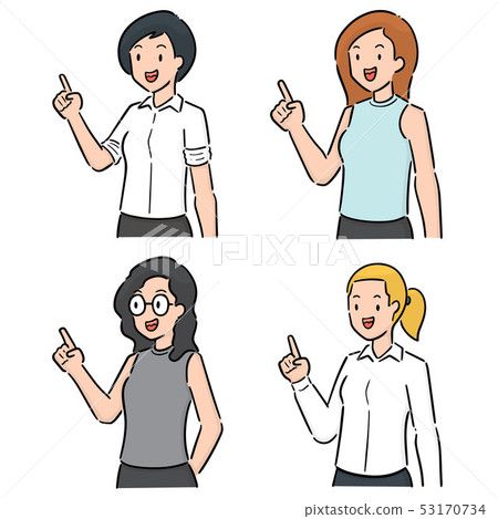 vector set of women vector set of women 53170734
