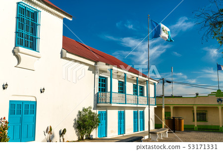 Town Hall of Flores in Guatemala Town Hall of Flores in Guatemala 53171331