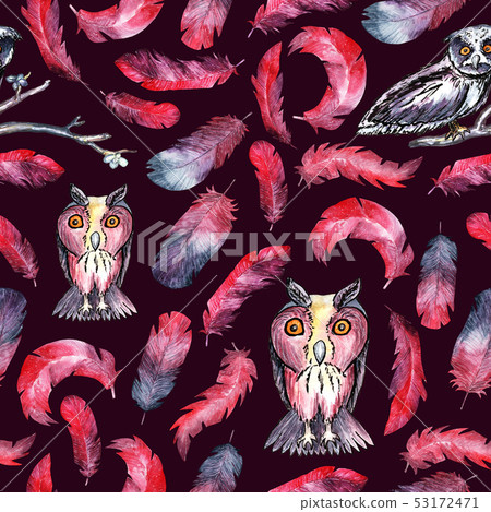 Watercolor tribal pattern Watercolor tribal pattern 53172471