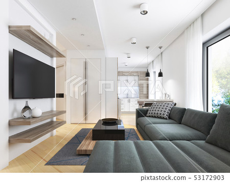 Luxurious modern studio apartment in Contemporary Luxurious modern studio apartment in Contemporary 53172903