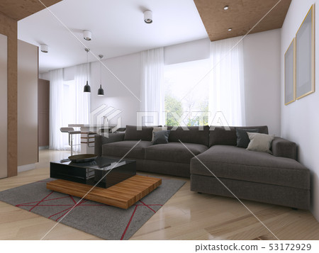 Modern interior of the studio in the style of Modern interior of the studio in the style of 53172929