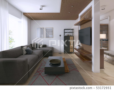 Modern interior of the studio in the style of 53172931