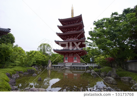 Renshain Birth Temple的五層寶塔（熊本縣玉名市） 53173708