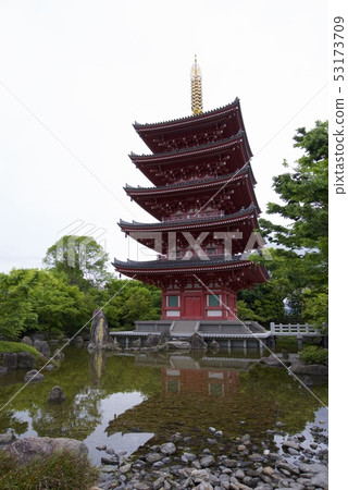 Five-storied pagoda of Renshain Birth Temple (Tamana City, Kumamoto Prefecture) 53173709