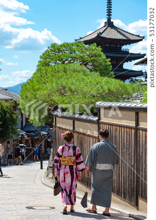 Kyoto Yasaka Street Hokanji Temple Yasaka Tower Yasakaue Town Kyoto Yasaka Street Hokanji Temple Yasaka Tower Yasakaue Town 53177032