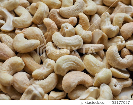 Cashew nuts and wooden boards Cashew nuts and wooden boards 53177037