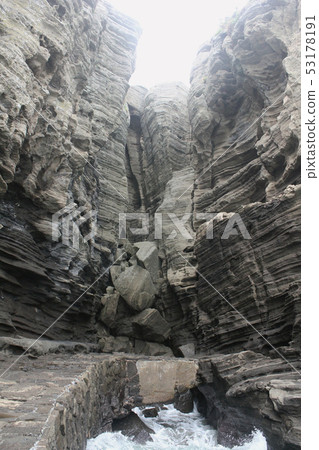 Cheju Island Rock Wall Cheju Island Rock Wall 53178191