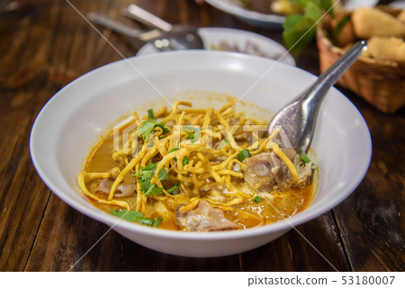 image of Curried Noodle Soup (Khao soi). 53180007