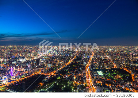 《大阪府》大阪市夜景 《大阪府》大阪市夜景 53180303