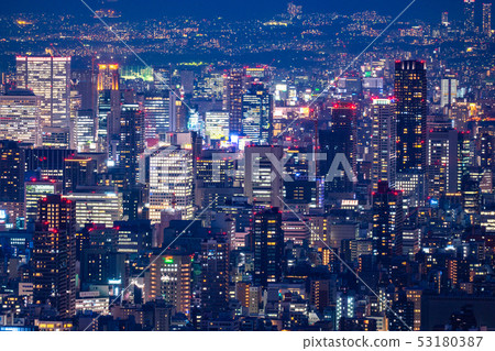 «大阪府»大阪市中心城市·城市夜景 «大阪府»大阪市中心城市·城市夜景 53180387