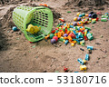 vintage tone of Empty sand yard 53180716