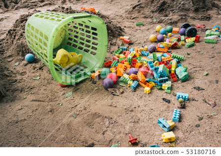 vintage tone of Empty sand yard 53180716