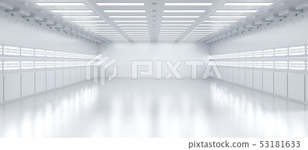 Empty factory interior 53181633