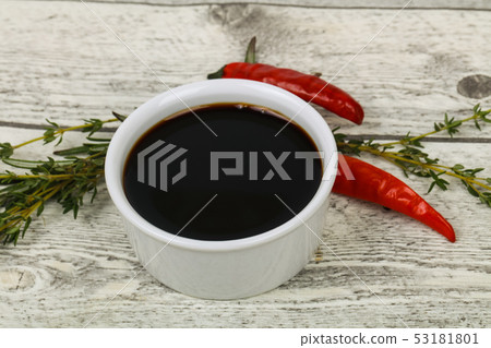 Soya sauce in the bowl Soya sauce in the bowl 53181801