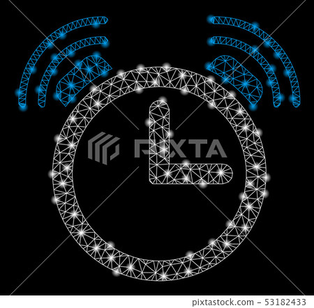 Bright Mesh 2D Alarm Clock with Light Spots 53182433