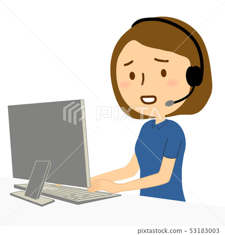 PC call center women polo shirt troubled face PC call center women polo shirt troubled face 53183003