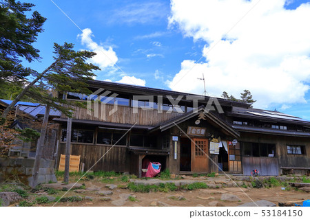 Mountain hut near Yatsugatake and Nakayama Pass in spring 53184150