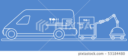 Automation warehouse processes Smart Logistic. 53184480