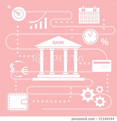 Bank concept Finance, money investment. Line icon 53184544