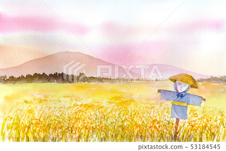 Rural landscape with a draft child 53184545