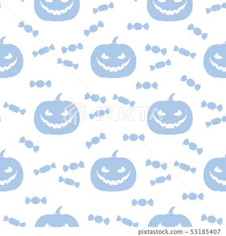 Halloween 2019 seamless pattern Pumpkin, sweets. 53185407