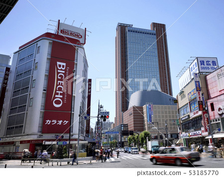 Tokyo cityscape in Japan I look at Sangenjaya Station, Oyama Road Signpost, Carrot Tower etc. 53185770