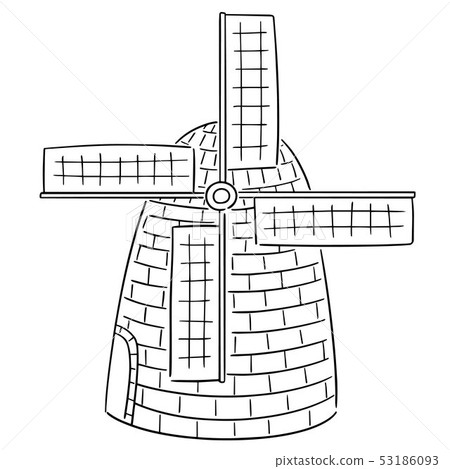 vector of windmill - Stock Illustration [53186093] - PIXTA