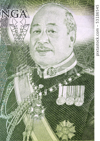 George Tupou V a portrait from Tongan money George Tupou V a portrait from Tongan money 53186545