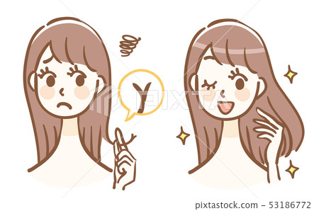 分枝頭髮護髮之前 53186772