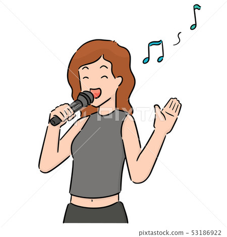 vector of singer 53186922