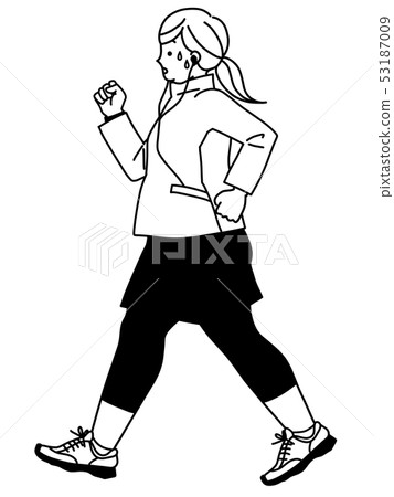 Women-Walking-Obese-Black Women-Walking-Obese-Black 53187009