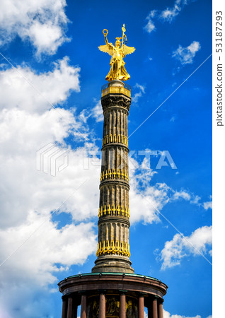 The Victory column in Berlin Tiergarten 53187293